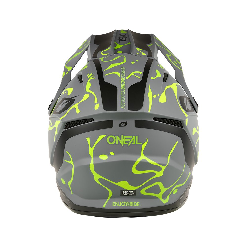ONEAL 1SRS Motocross Helm Splash grau/neon gelb