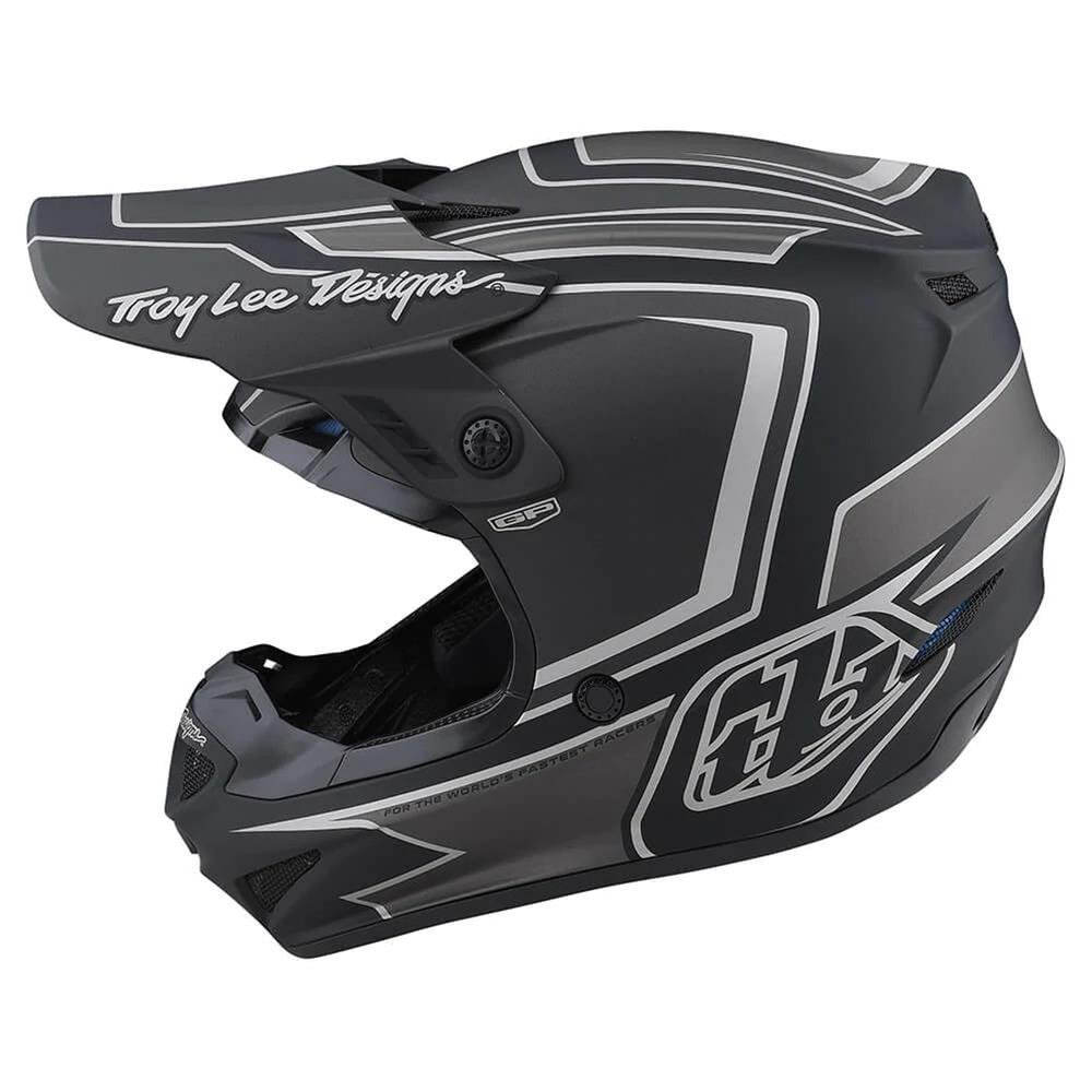 TROY LEE DESIGNS GP Ritn Motocross Helm schwarz grau