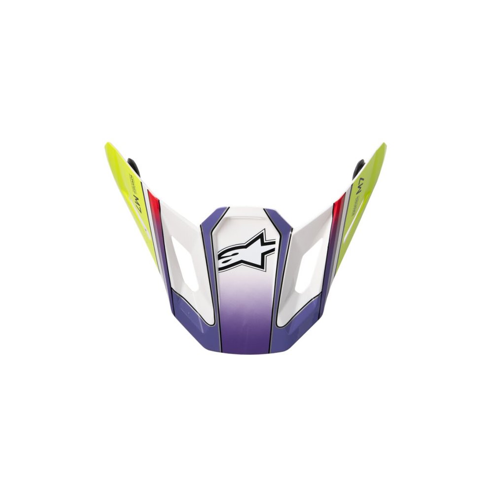 ALPINESTARS Ersatz Helmschirm für SM7 Fuse weiss/gelb/lila