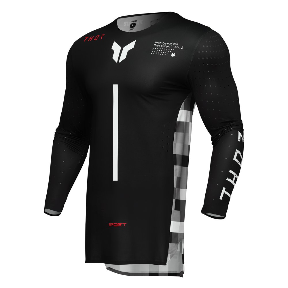 THOR Sportmode Riot Jersey schwarz rot