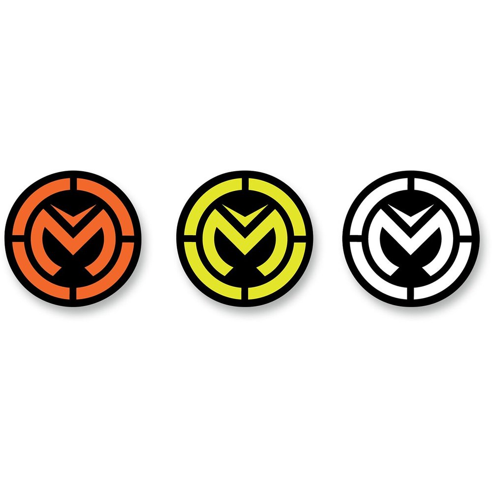 MOOSE RACING Icon Colors Aufkleber 63mm 3er Pack