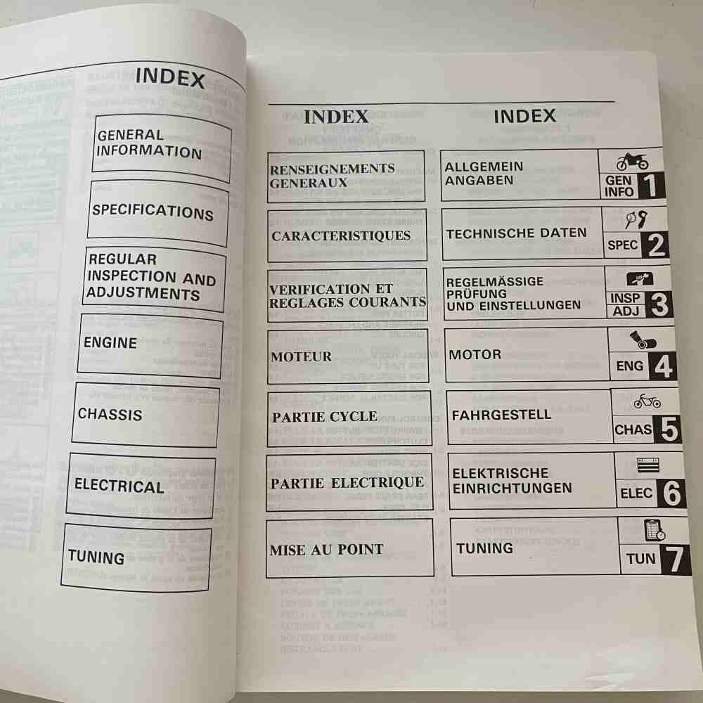 YAMAHA YZ 250 (F)/LC 1994 4JX-28199-80 Motorrad-Handbuch gebraucht