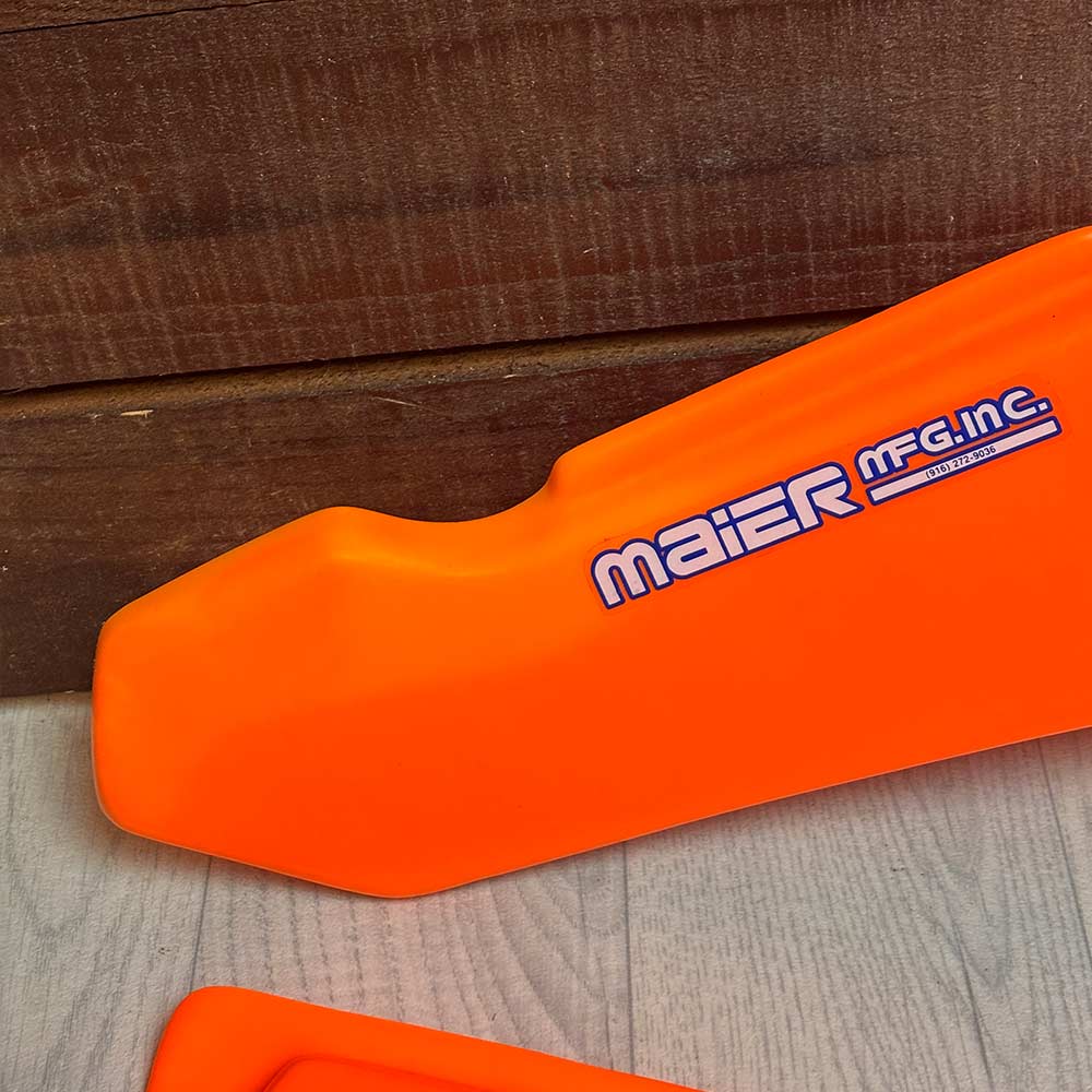 MAIER 20907 Seitenteile passend für Kawasaki KX 125/250/500 1987 orange