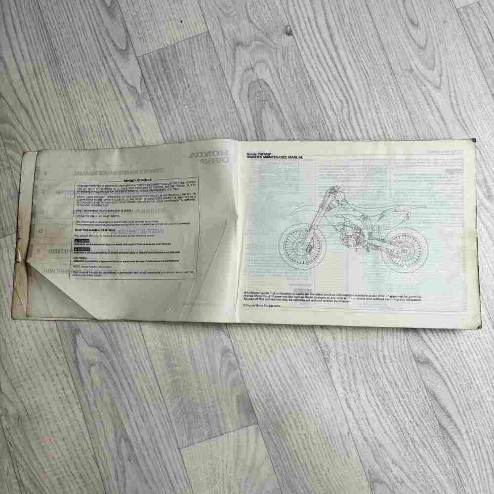 HONDA CRF 450 R 2006 69MEN620 00X69-MEN-6200 Motorrad-Handbuch gebraucht