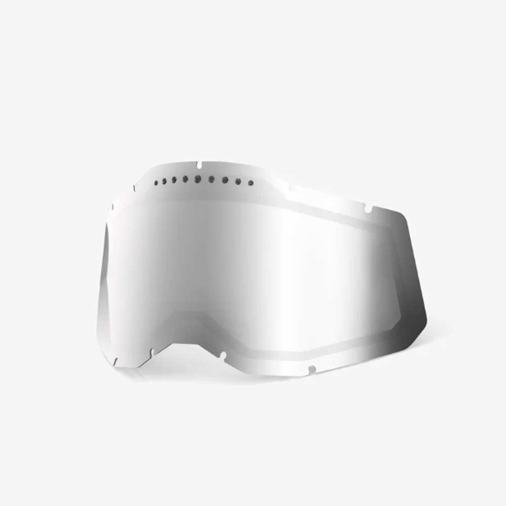 100% Racecraft 2/Accuri 2/Strata 2 Ersatz-Scheibe silber verspiegelt