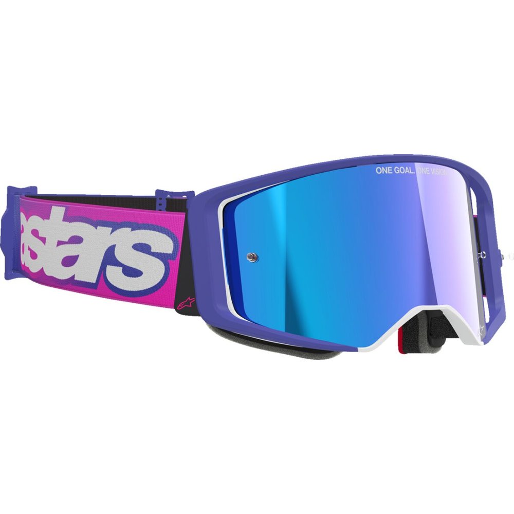 ALPINESTARS Supertech Vista Brille lila/pink vespiegelt-blau