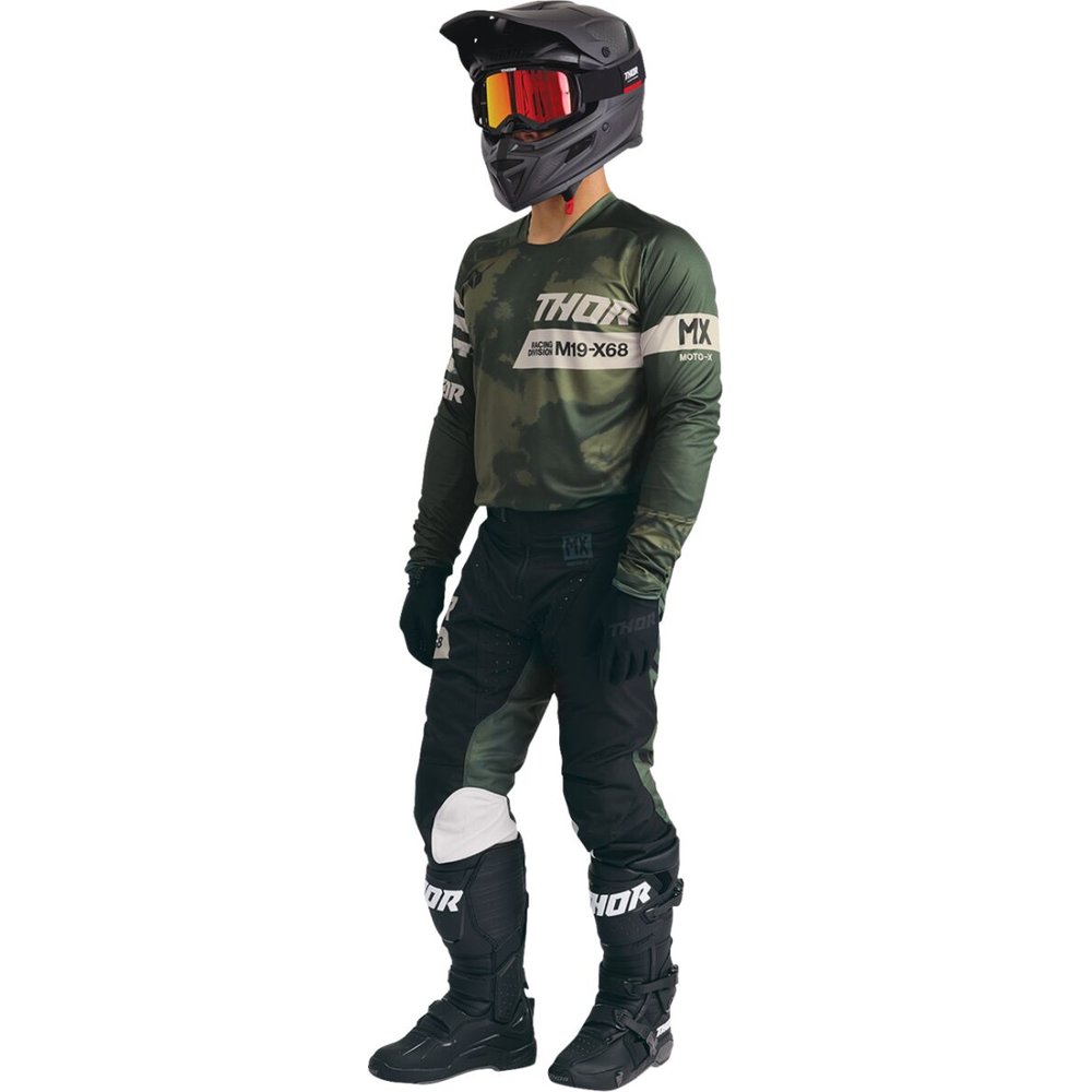 THOR Launchmode Bleach Motocross Hose schwarz/camo