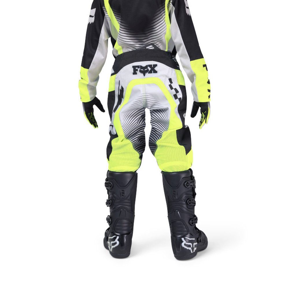 FOX YOUTH 180 COLLECT PANT Motocross Hose für Kinder Grau/Gelb