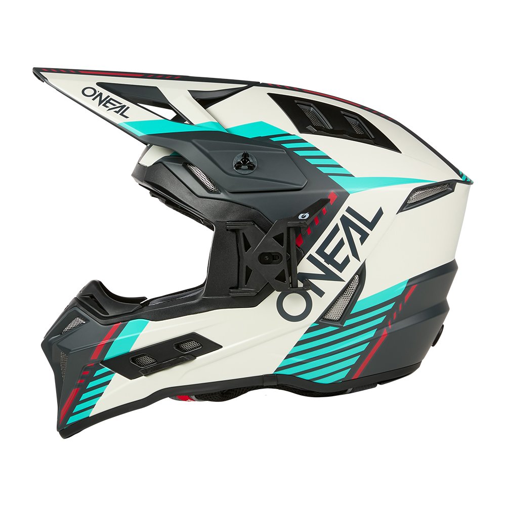 ONEAL EX-SRS Motocross Helm Quin grau teal ONEAL EX-SRS Motocross Helm Quin grau teal