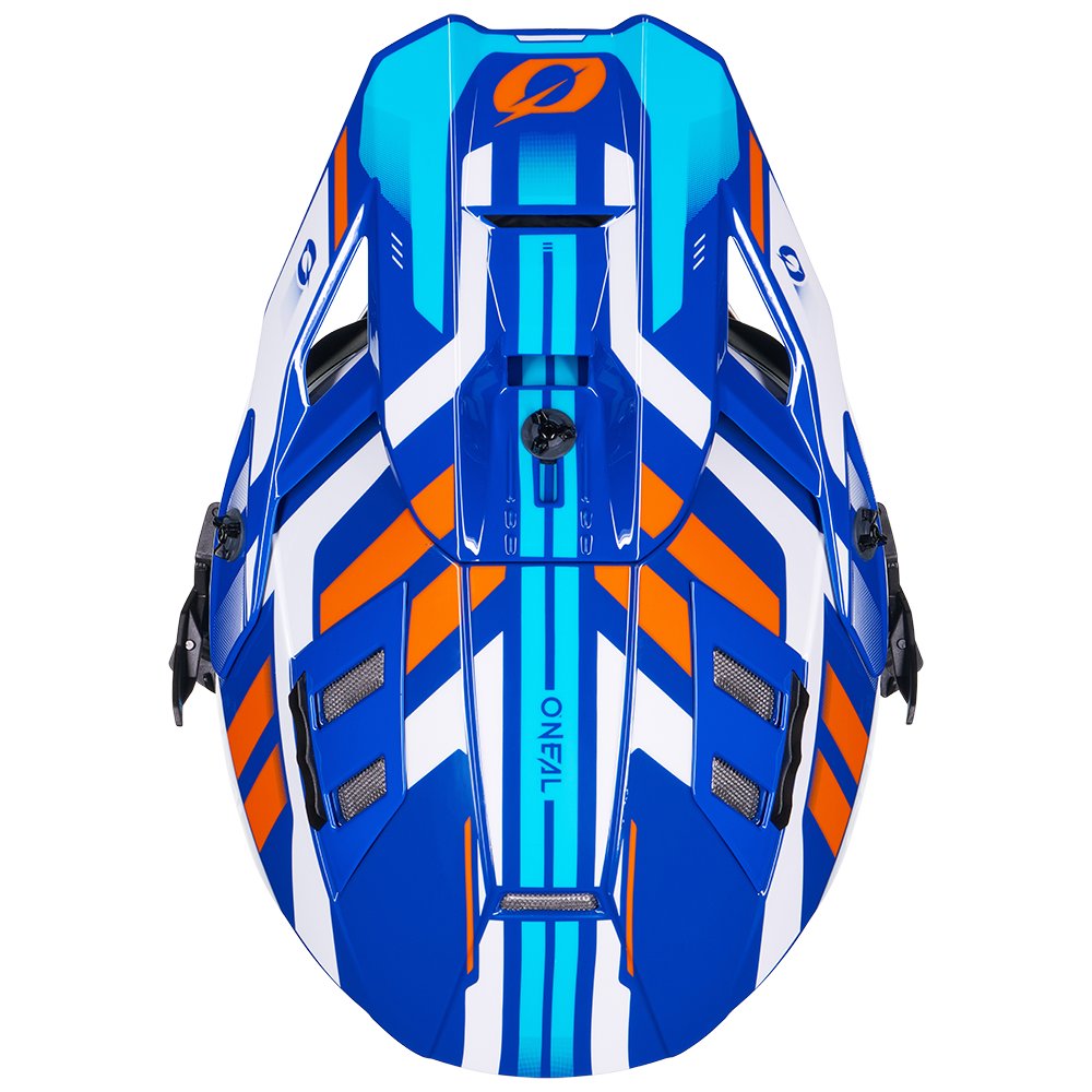 ONEAL EX-SRS Motocross Helm Dust blau/orange