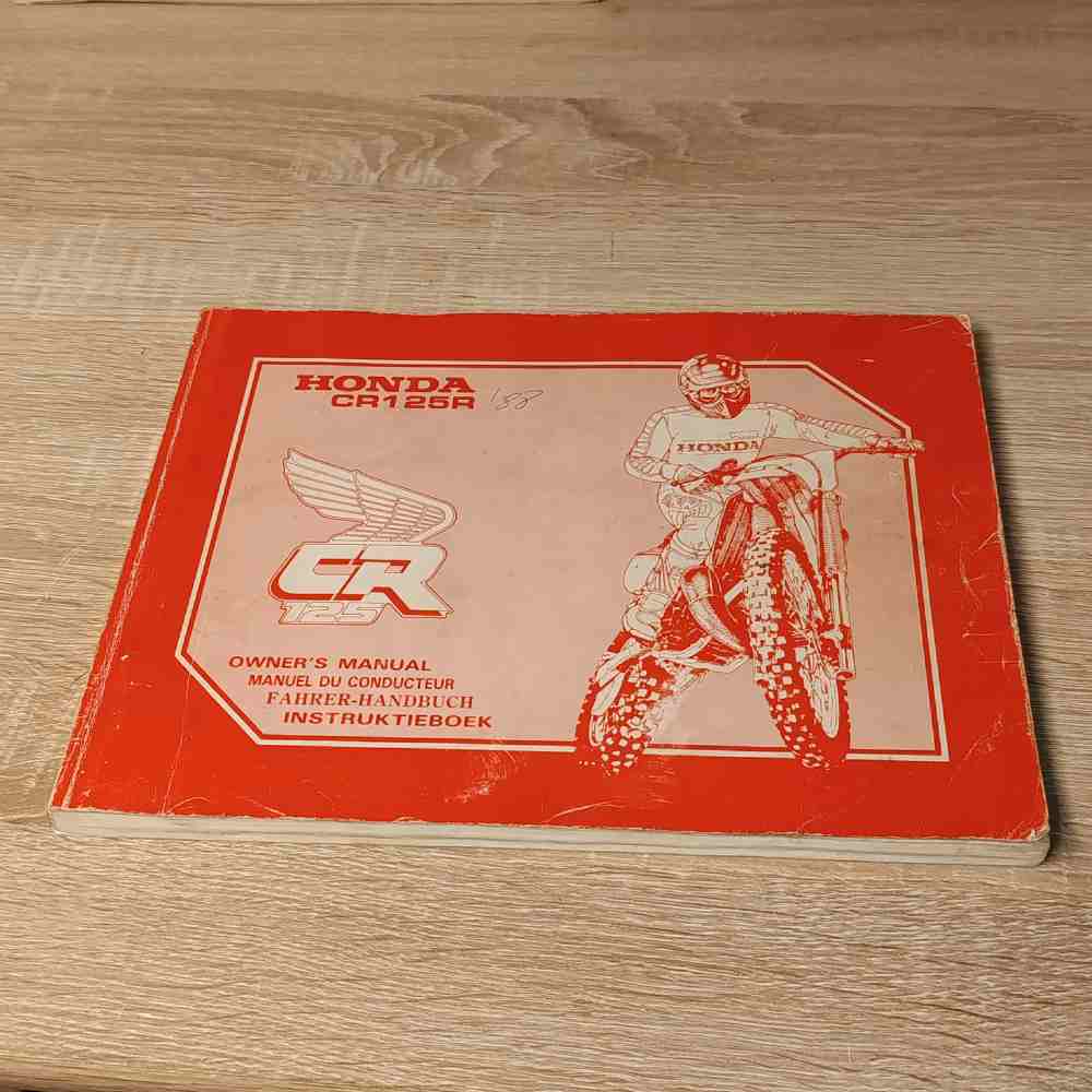 HONDA CR125R 1988 36KS6810 00X36-KS6-8101 Motorrad-Handbuch gebraucht