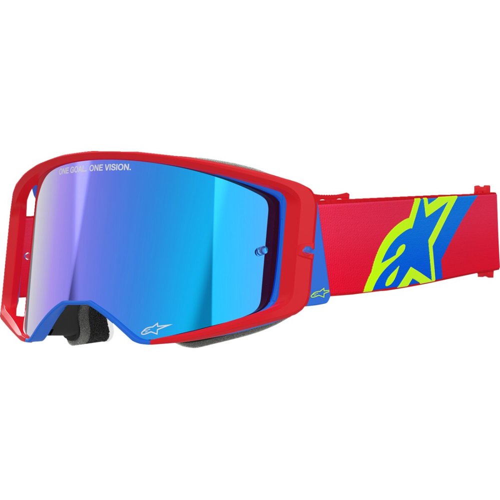 ALPINESTARS Supertech Corp Absolute Vision Brille rot/blau blau verspiegelt