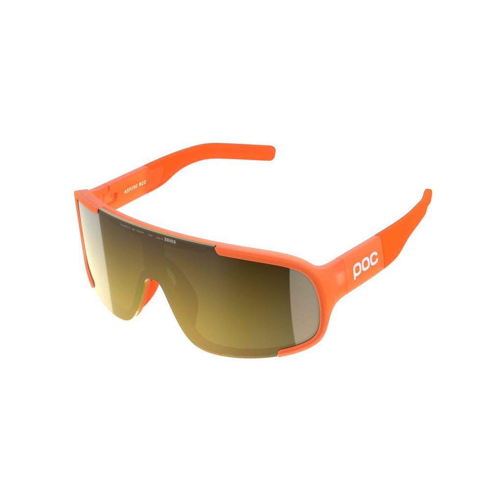 POC Aspire Mid Gravel Brille Fluo. Orange Translucent/Clarity Road/Partly Sunny Gold
