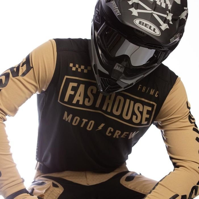 FASTHOUSE Grindhouse Strike Motocross Jersey schwarz khaki