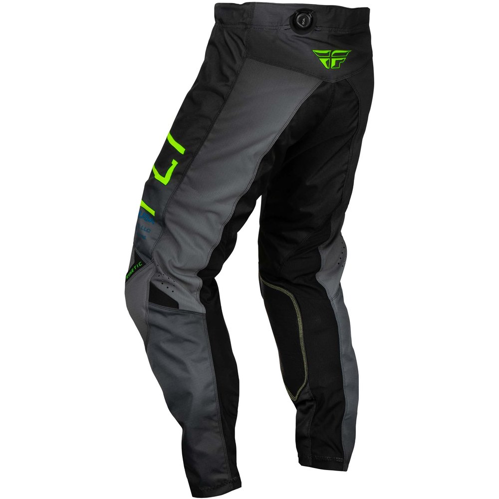 FLY Kinetic BOA Kinder Motocross Hose Prodigy charcoal grau Green FLY Kinetic BOA Kinder Motocross Hose Prodigy charcoal grau Green