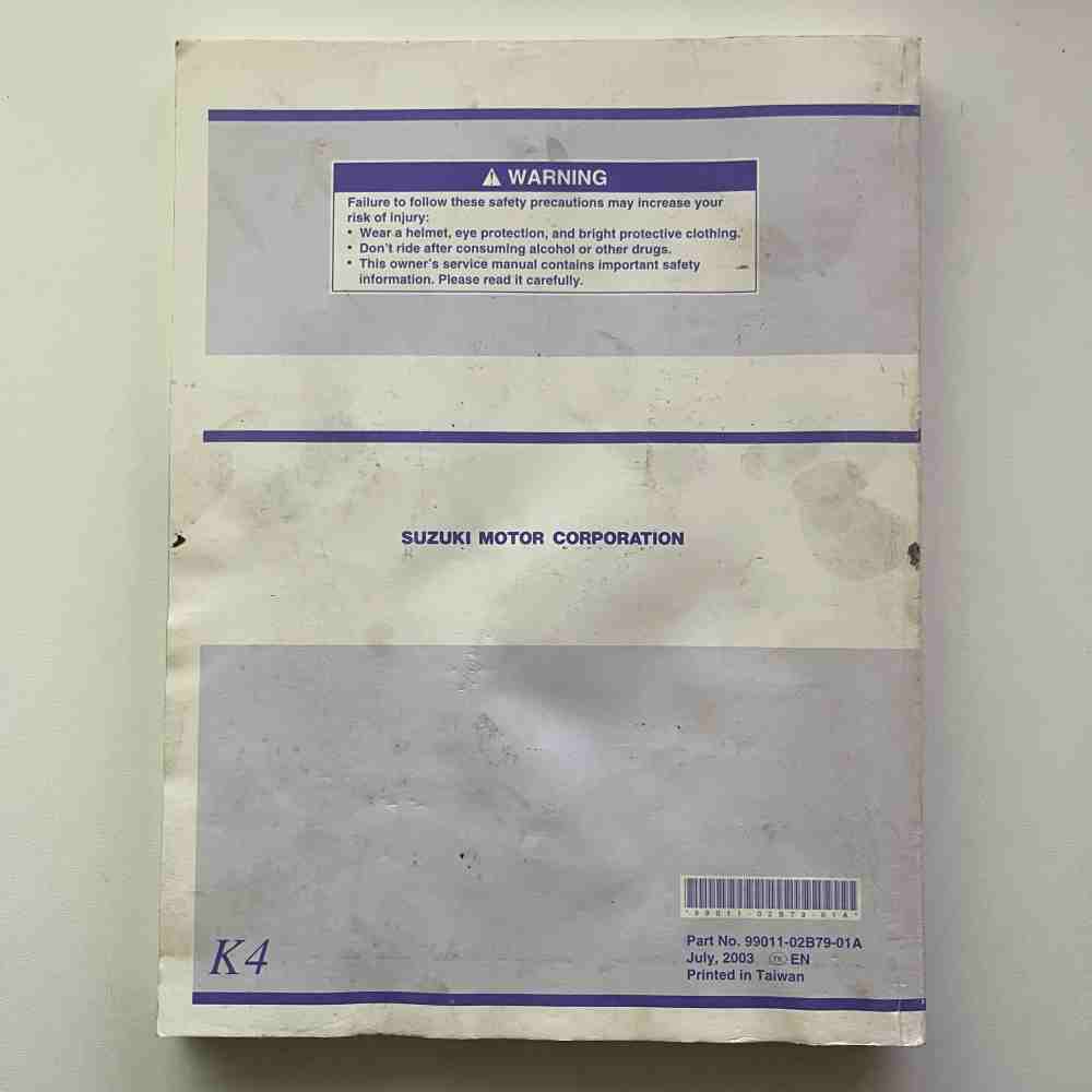 SUZUKI RM85/L 2004 99011-02B79-01A Motorrad-Handbuch gebraucht