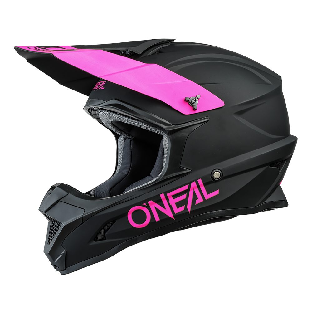 ONEAL 1SRS Solid MX Helm schwarz pink