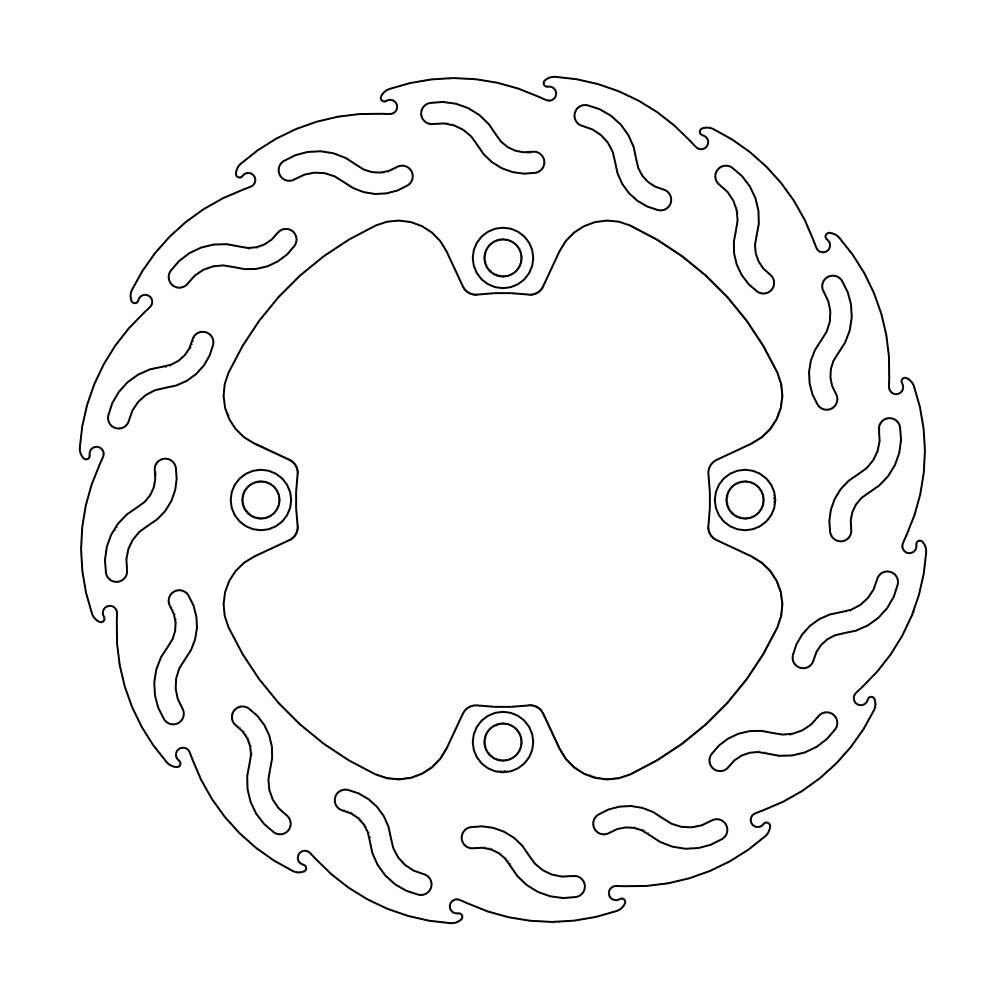 MOTO-MASTER Bremsscheibe Flame hinten