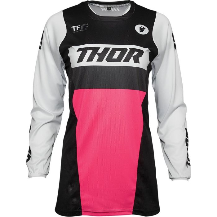 THOR Women Puls Racer Frauen Motocross Jersey schwarz pink
