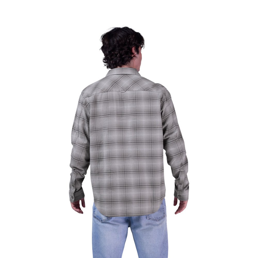 FOX SURVIVALIST STRETCH FLANNEL LS Hemd Hell Grau