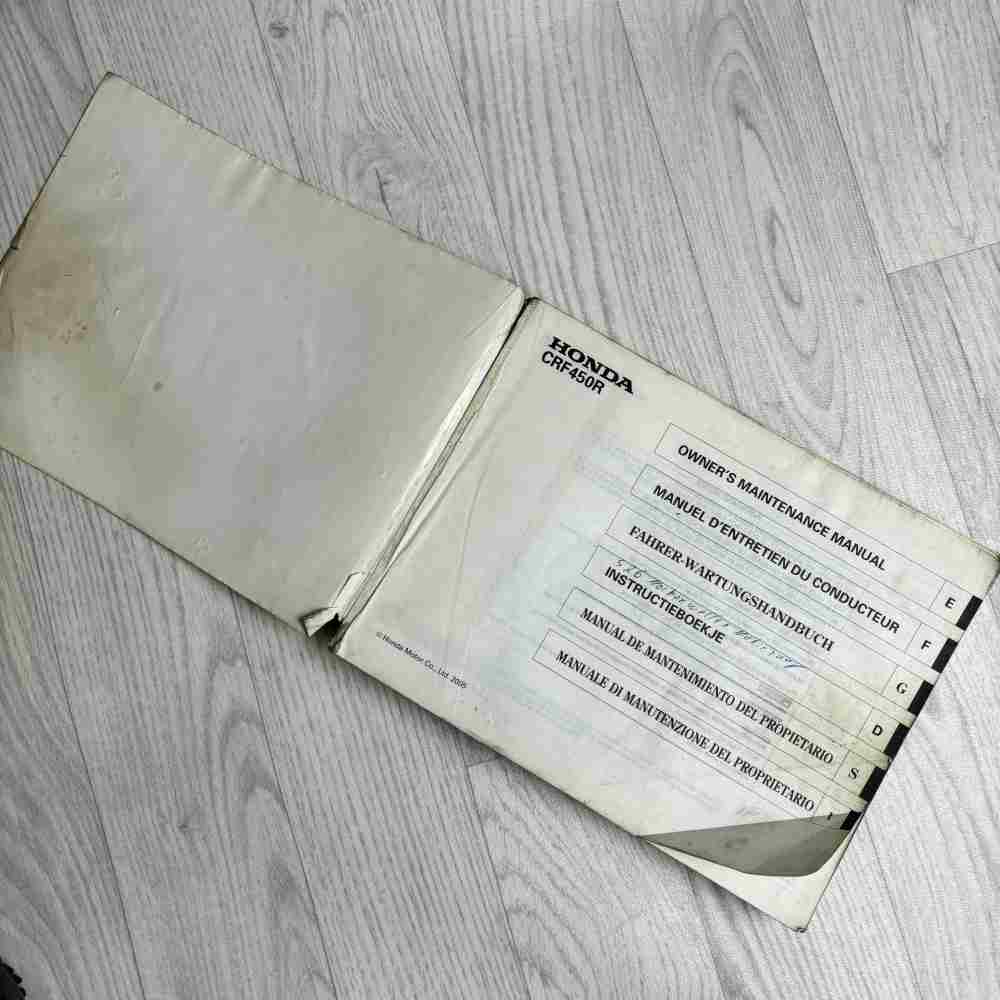 HONDA CRF 450 R 2006 69MEN620 00X69-MEN-6200 Motorrad-Handbuch gebraucht