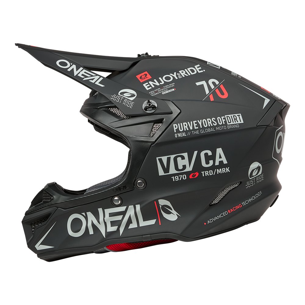 ONEAL 5SRS Polyacrylite Helm Brand schwarz/grau