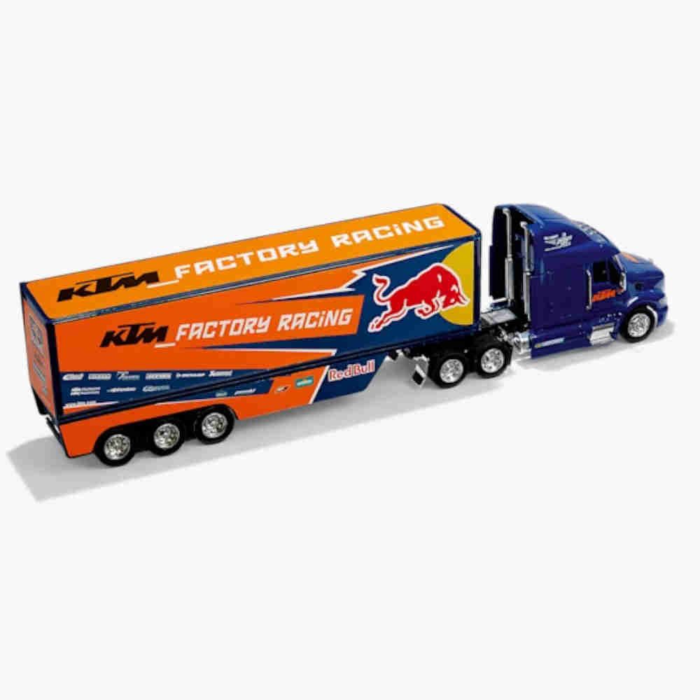 NEW RAY KTM Man TGX Red Bull Team Truck Motocross Maßstab: 1:32 blau orange