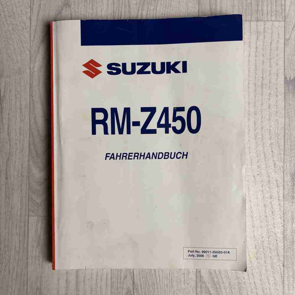 SUZUKI RM-Z 450 2007 99011-35G52-01K Motorrad-Handbuch gebraucht