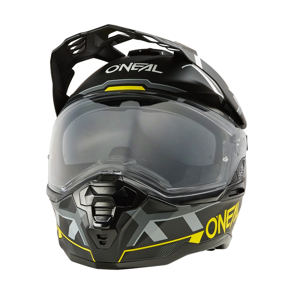 ONEAL D-SRS Motocross Helm Square schwarz neon gelb grau ONEAL D-SRS Motocross Helm Square schwarz neon gelb grau