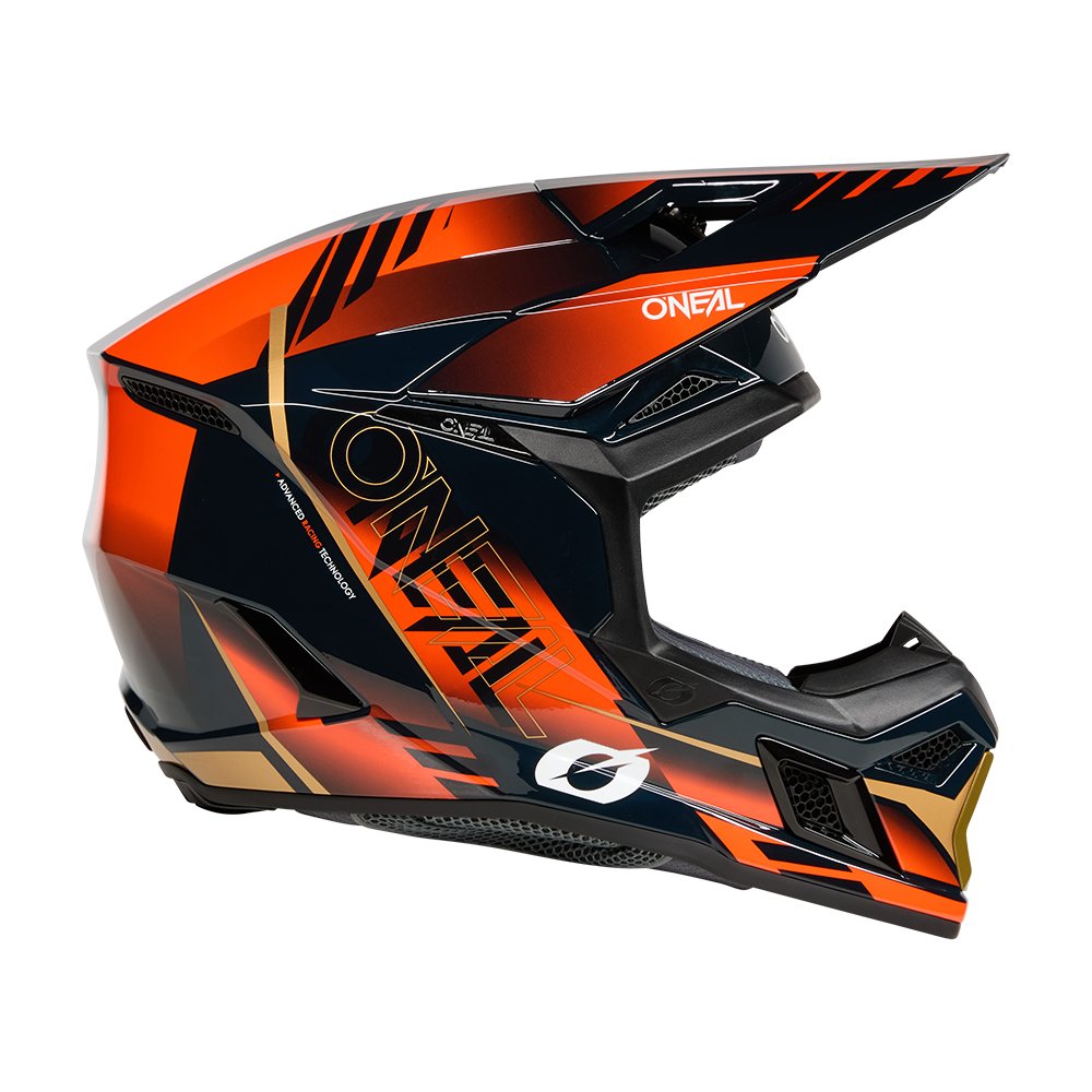 ONEAL 3SRS Motocross Helm Haze blau/orange/gold ONEAL 3SRS Motocross Helm Haze blau/orange/gold
