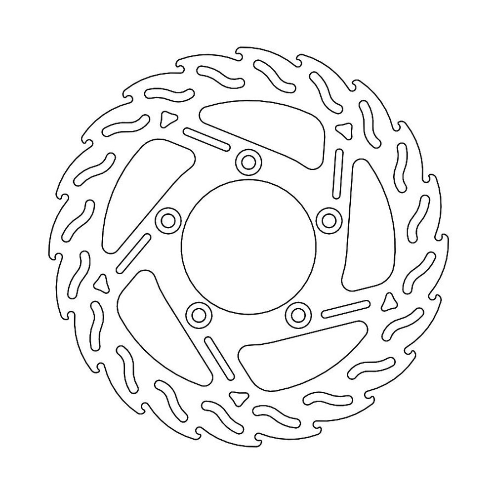 MOTO-MASTER Bremsscheibe FIX Flame hinten