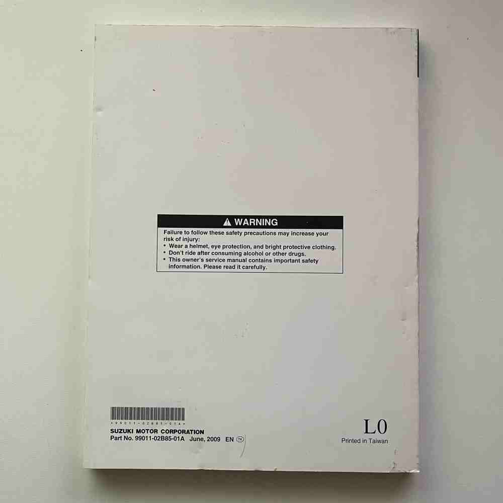 SUZUKI RM85/L 2010 99011-02B85-01A Motorrad-Handbuch gebraucht