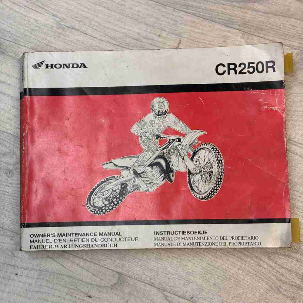 HONDA CR 250 R 2000 Original OEM 69KZ3680 00X69-KZ3-6801 Motorrad-Handbuch gebraucht