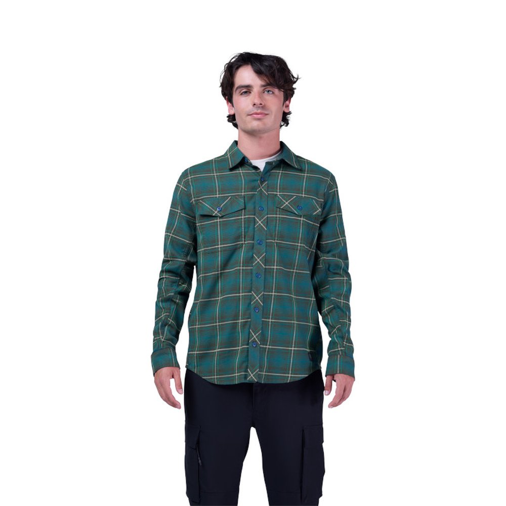 FOX SURVIVALIST STRETCH FLANNEL LS Longsleeve T-Shirt Dark Sage