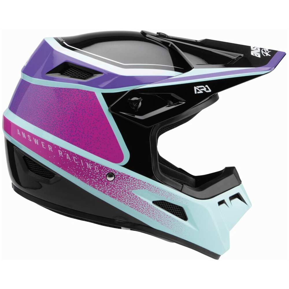 ANSWER AR1 Vivid Motocross Helm lila rhodamine deafoam