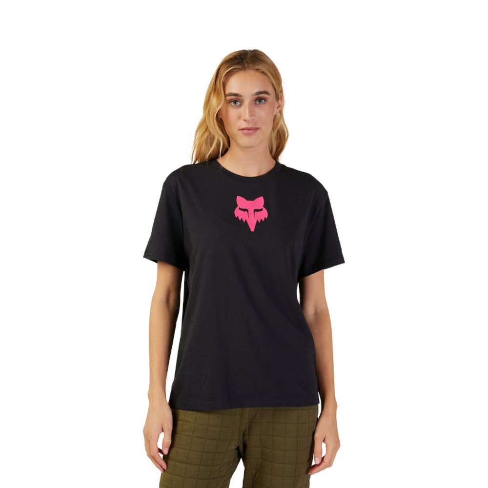 FOX W FOX HEAD SS TEE für Frauen Schwarz/Pink