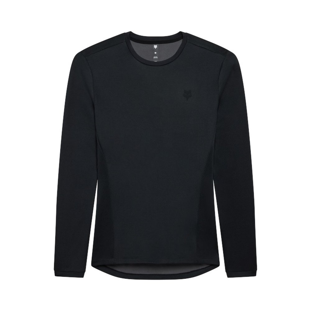 FOX TECBASE FIRE LS SHIRT Schwarz
