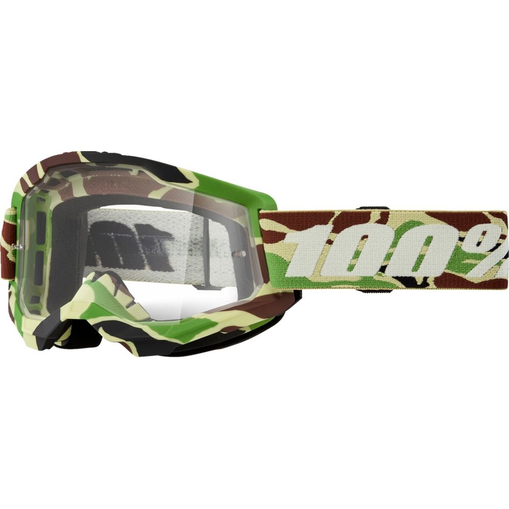 100% Strata 2 Brille war camo klar
