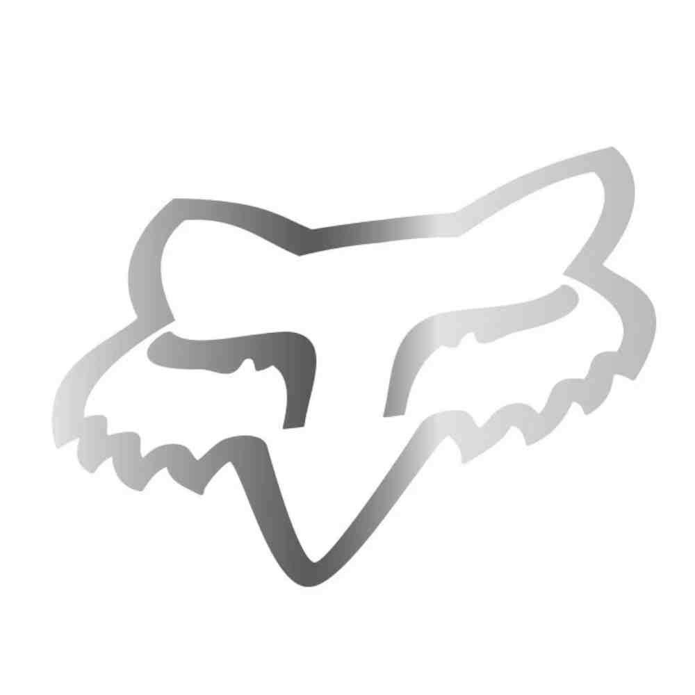 FOX Foxhead Tdc Sticker 28 Inch chrome