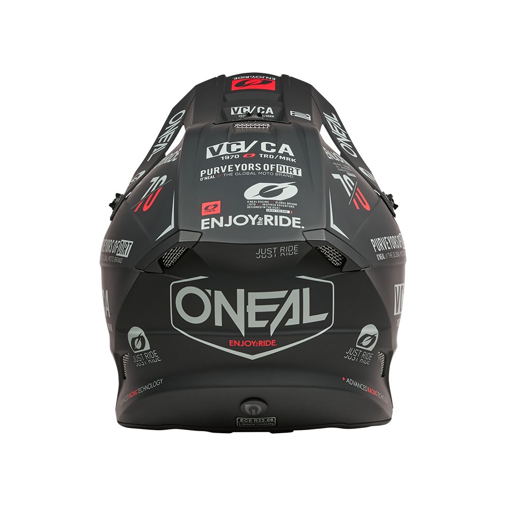 ONEAL 5SRS Polyacrylite Helm Brand schwarz/grau