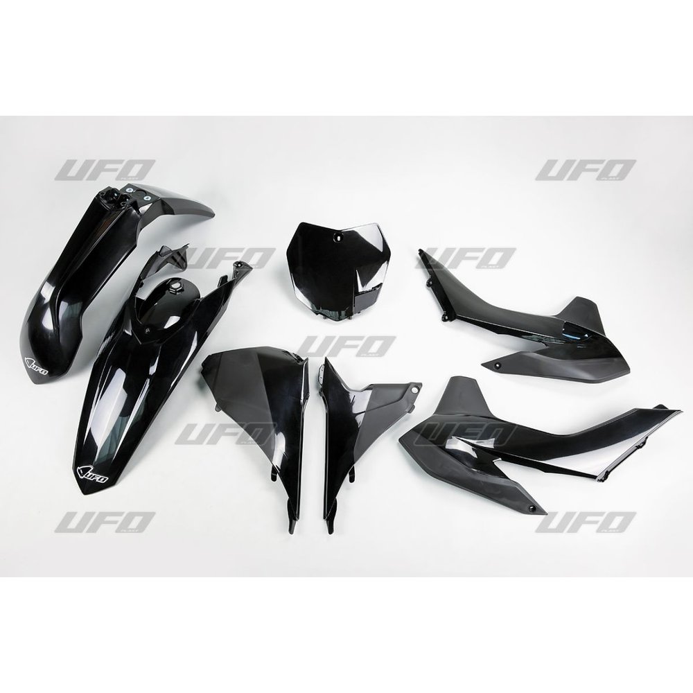 UFO Komplettes Karosserie-Kit Plastikteile passend für KTM SX/SXF 13-15 schwarz