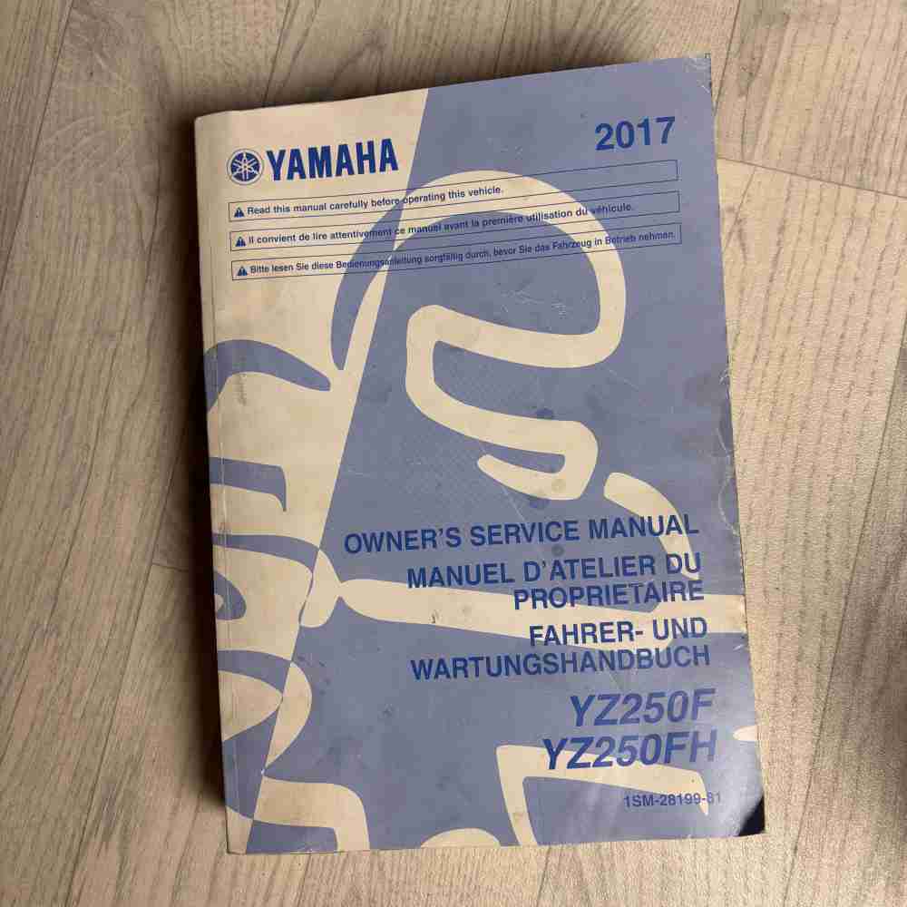 YAMAHA YZ250F YZ250FH 2017 1SM-28199-81 Motorrad-Handbuch gebraucht
