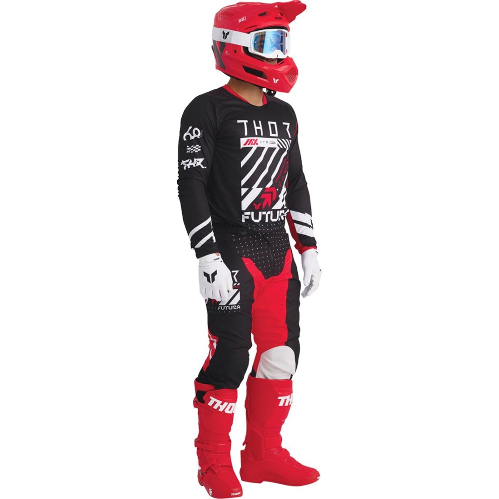 THOR Launchmode Futura Motocross Hose schwarz/rot