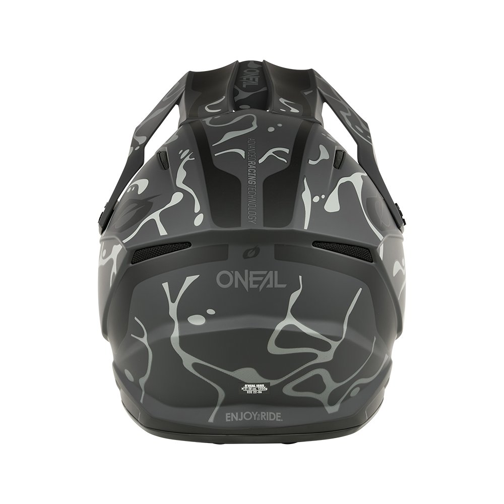 ONEAL 1SRS Motocross Helm Splash schwarz/grau