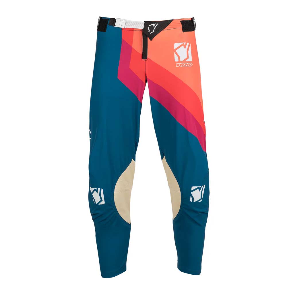 YOKO Scramble Motocross Hose orange blau