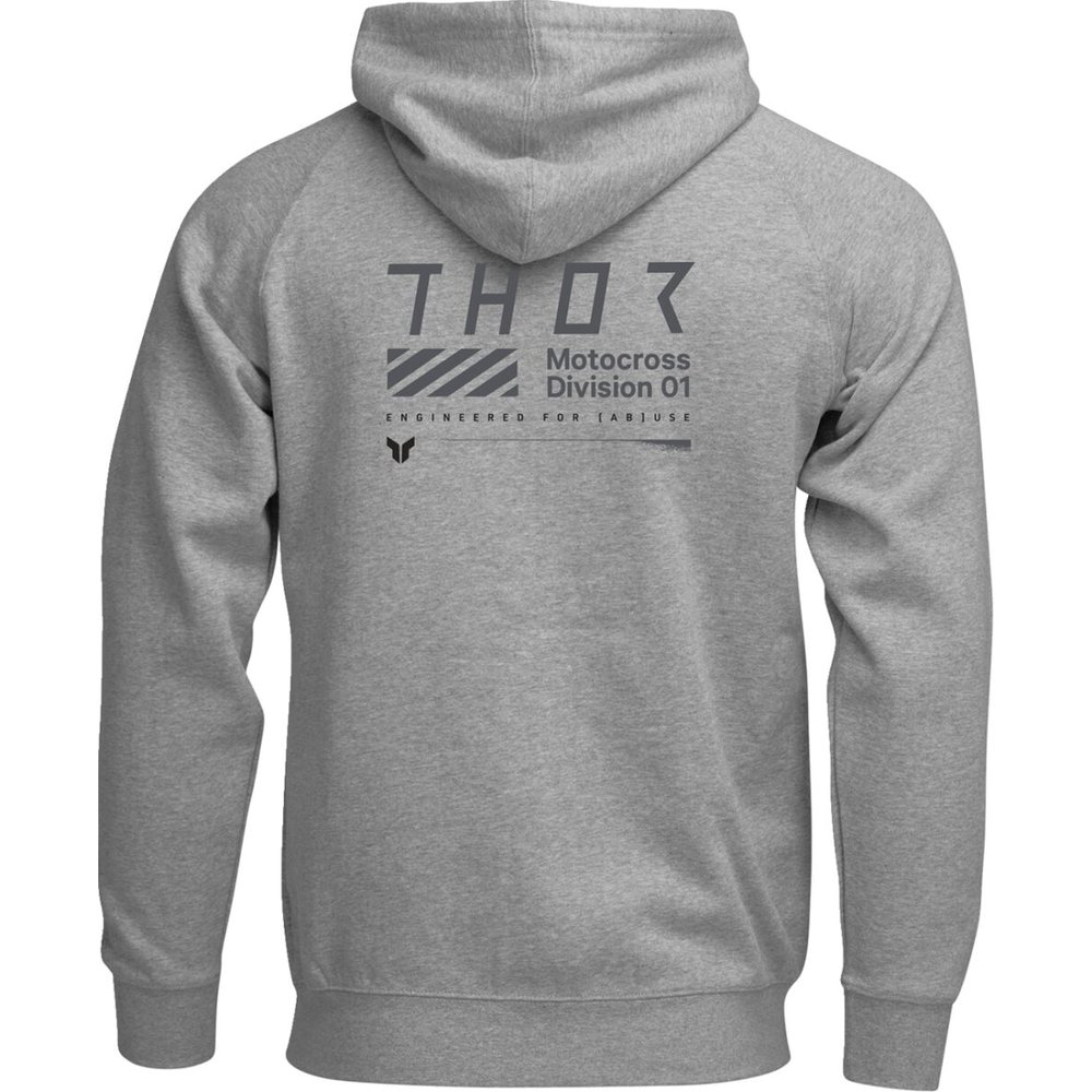 THOR Stamp Kapuzen Pullover Hoodie meliert grau THOR Stamp Kapuzen Pullover Hoodie meliert grau
