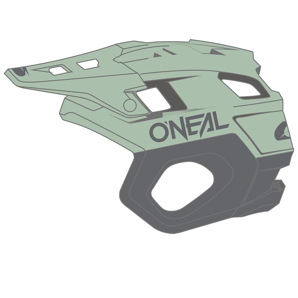 ONEAL Trapper MTB Helm Solid grün grau