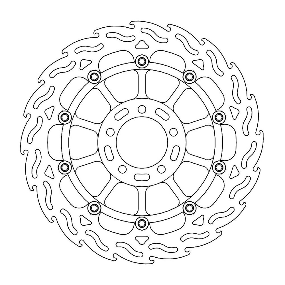 MOTO-MASTER Bremsscheibe Flame vorne R