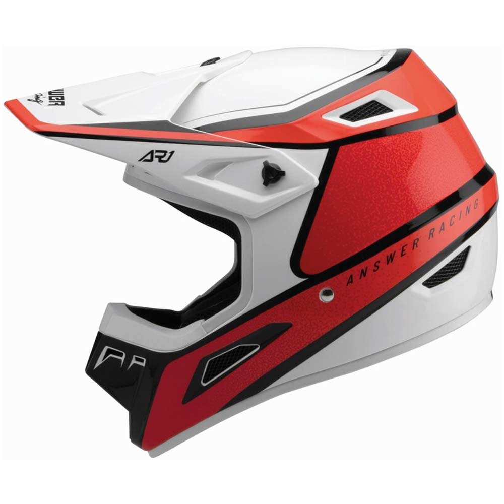 ANSWER AR1 Vivid Kinder Motocross Helm rot