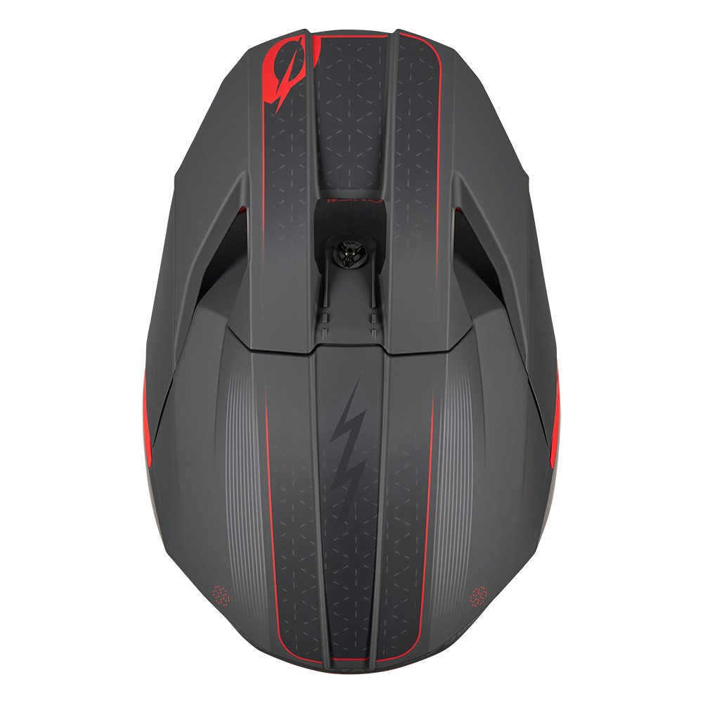 ONEAL 3SRS Motocross Helm E-Stroke grau/rot ONEAL 3SRS Motocross Helm E-Stroke grau/rot